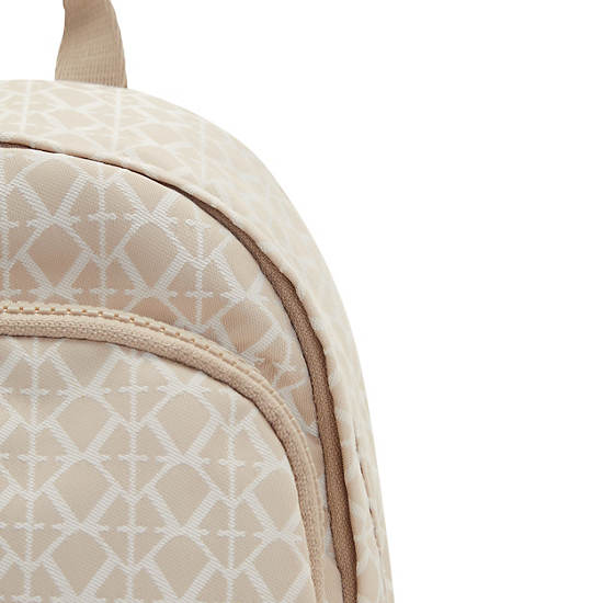 Sacs À Dos Kipling Delia Compact Printed Convertible Beige | FR 1655UZ